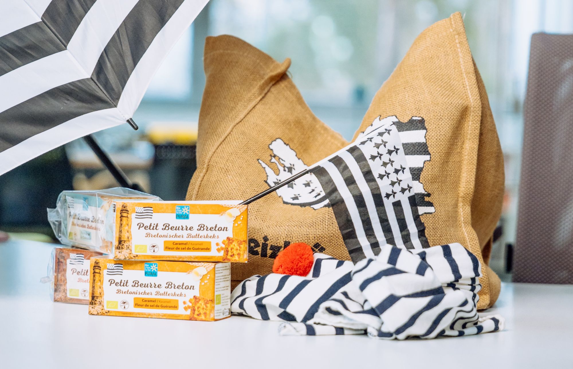 Neu! Unsere bretonischen Butterkekse mit Karamellstückchen und Fleur de Sel aus Guérande