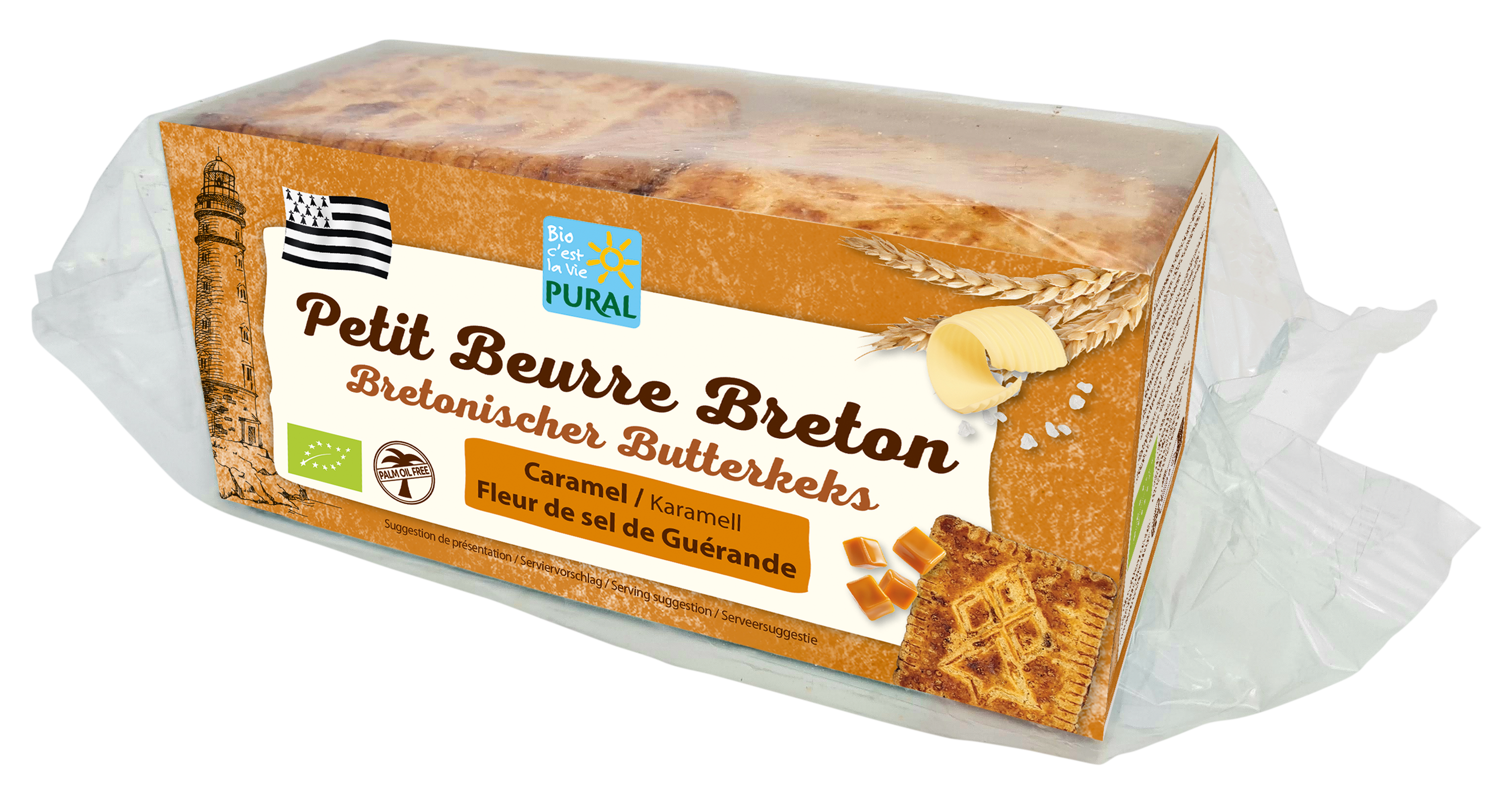 Neu! Unsere bretonischen Butterkekse mit Karamellstückchen und Fleur de Sel aus Guérande