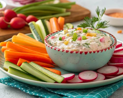 Radieschen-Möhren Dip