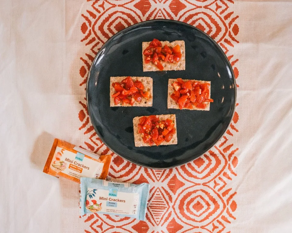 Bruschetta avec les Mini Crackers Pural