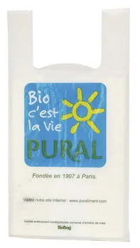 Pural Tragetasche Maisstärke abbaubar 27x50 cm