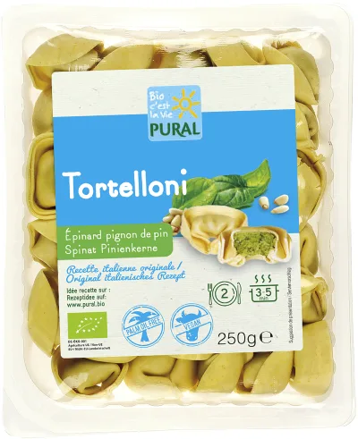 Tortelloni épinard et pignon de pin