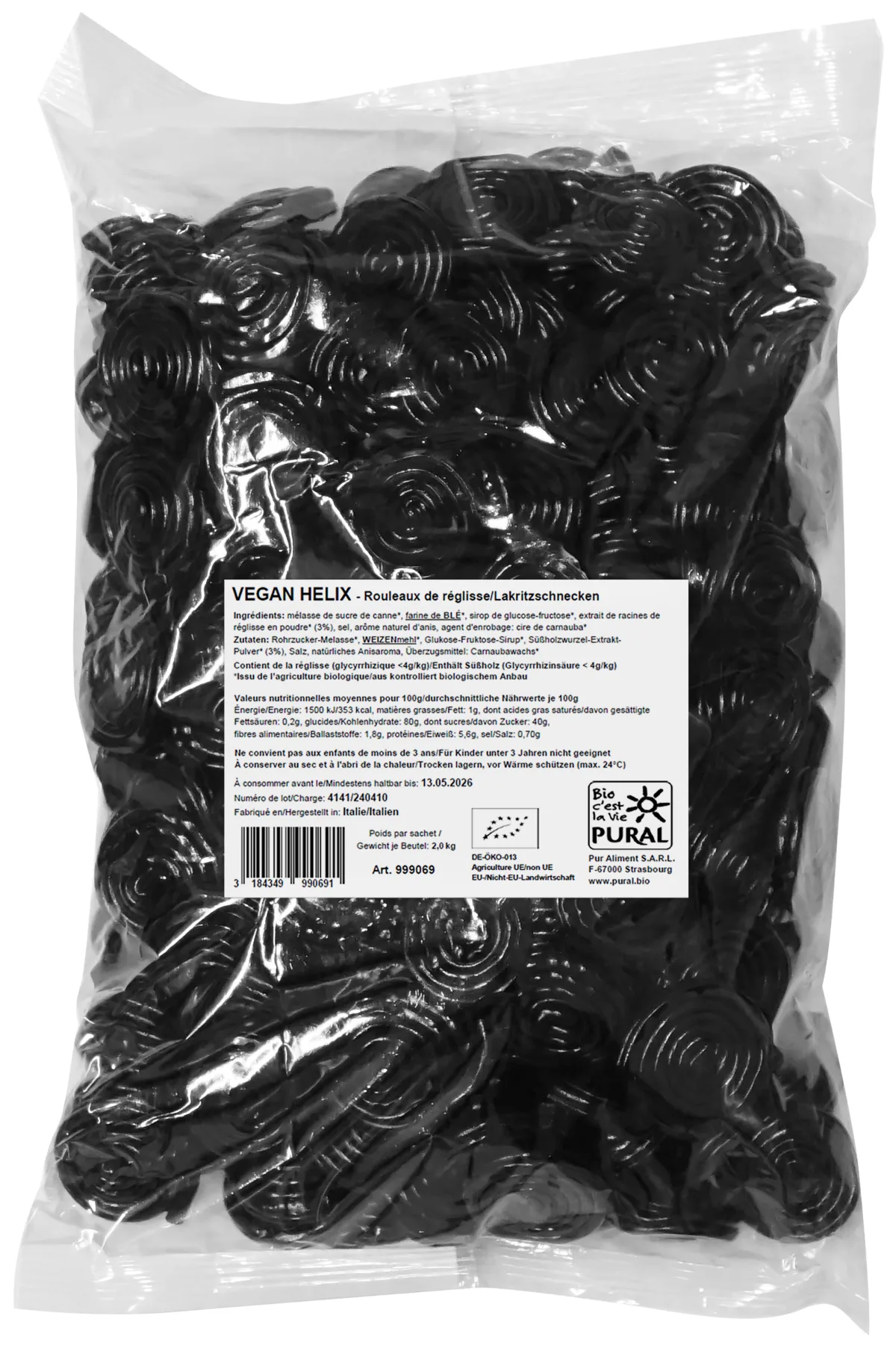Vegan Helix rouleaux de réglisse en vrac