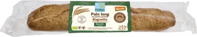 Pain long aux graines germées d'épeautre demeter à réchauffer
