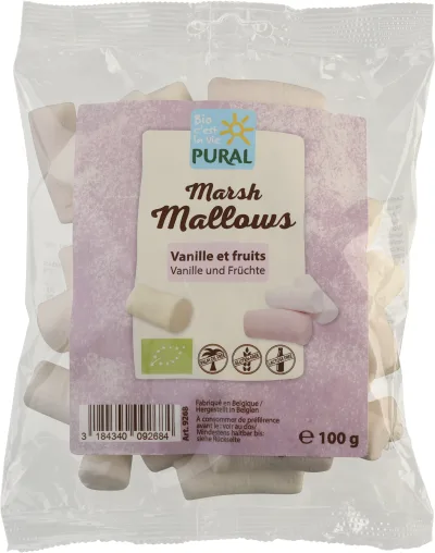 Marshmallows guimauve vanille et fruits avec gélatine