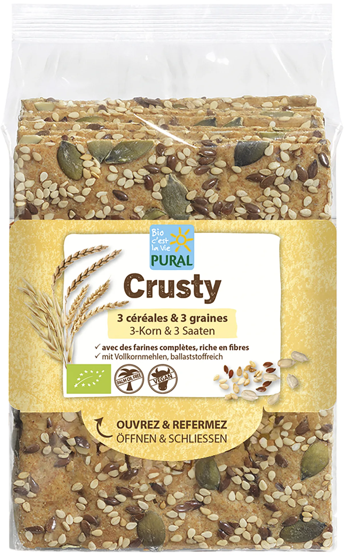Crusty 3 céréales & 3 graines