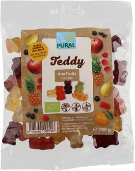 Teddy- Fruchtgummi mit Gelatine