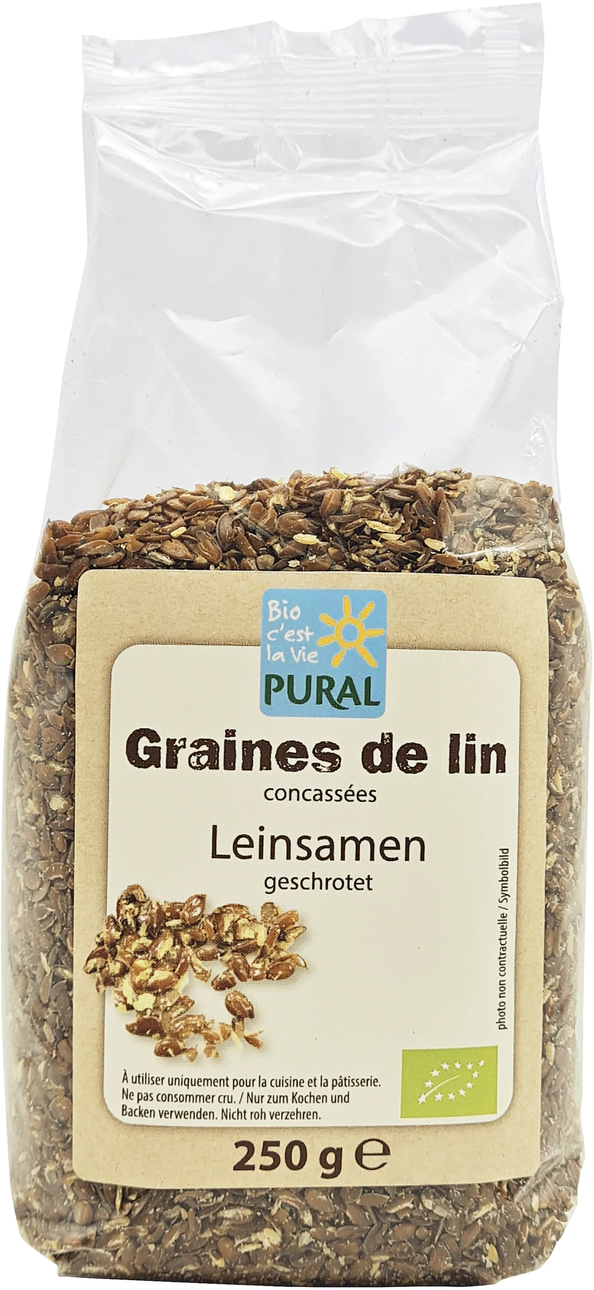 Graines de lin concassées