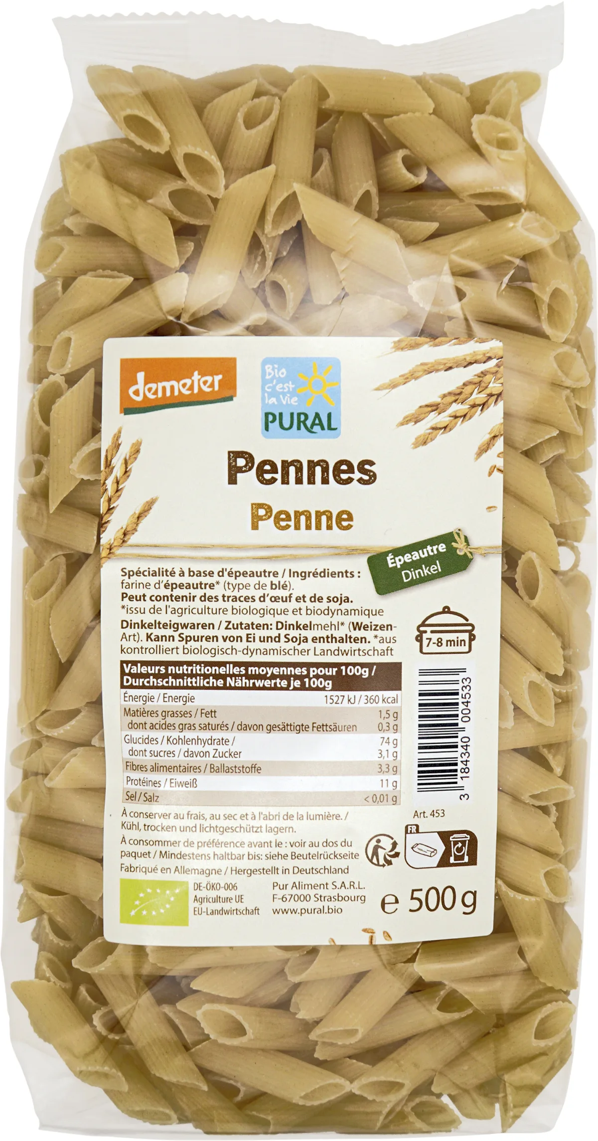 Pennes épeautre demeter