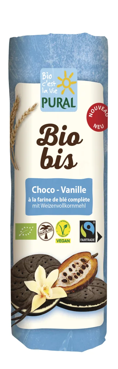 Biobis Choco-Vanille vegan, sans huile de palme et Fairtrade