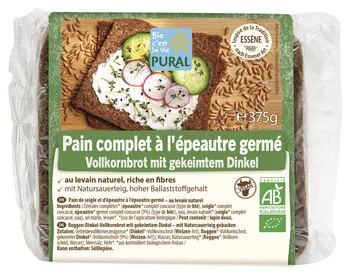 Vollkornbrot mit gekeimtem Dinkel