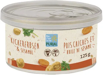 Pflanzlicher Aufstrich Kichererbsen & Sesamöl
