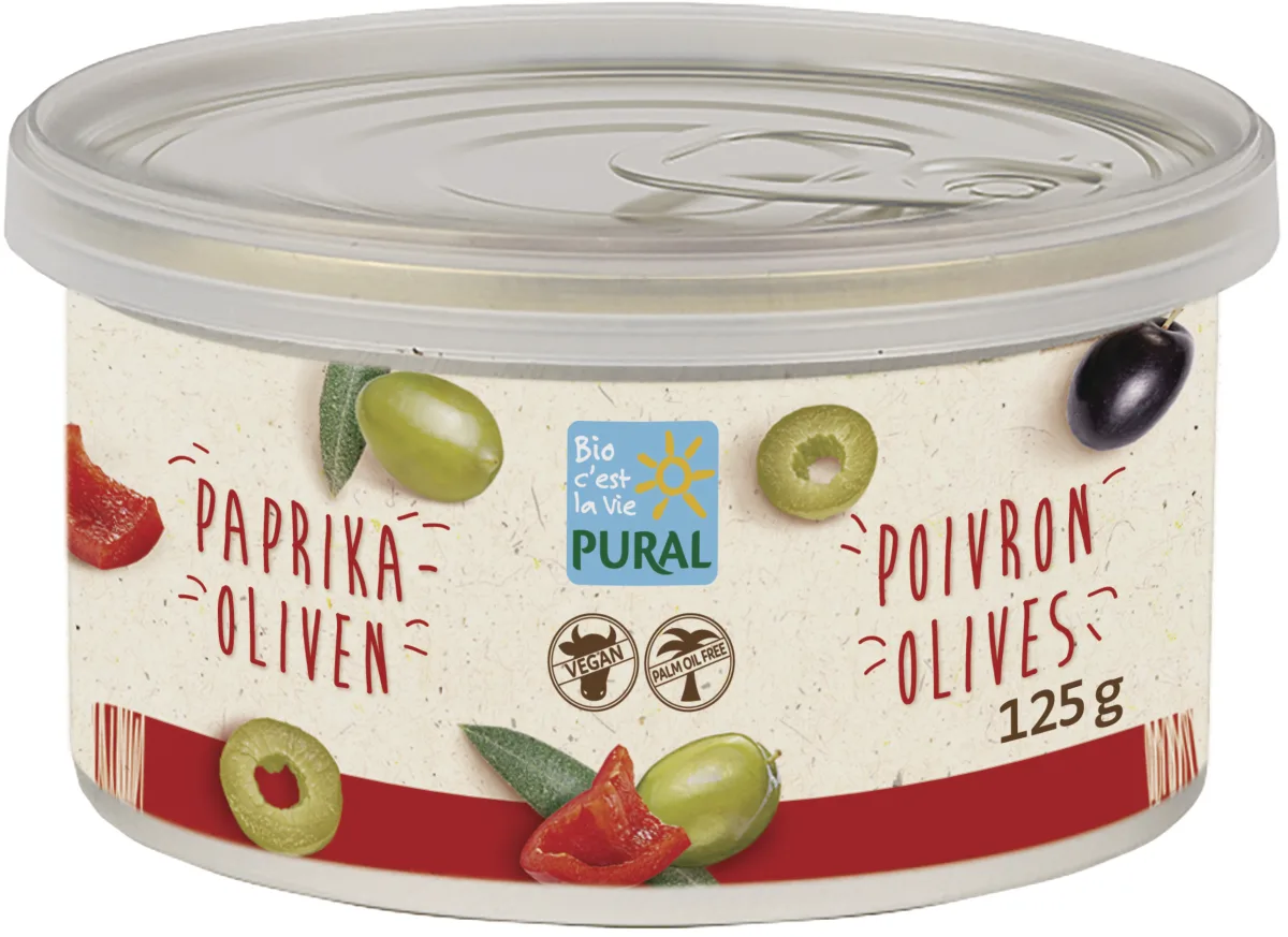 Pâté végétal poivron olives, sans huile de palme