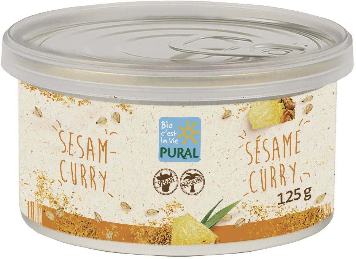 Pâté végétal sésame curry, sans huile de palme