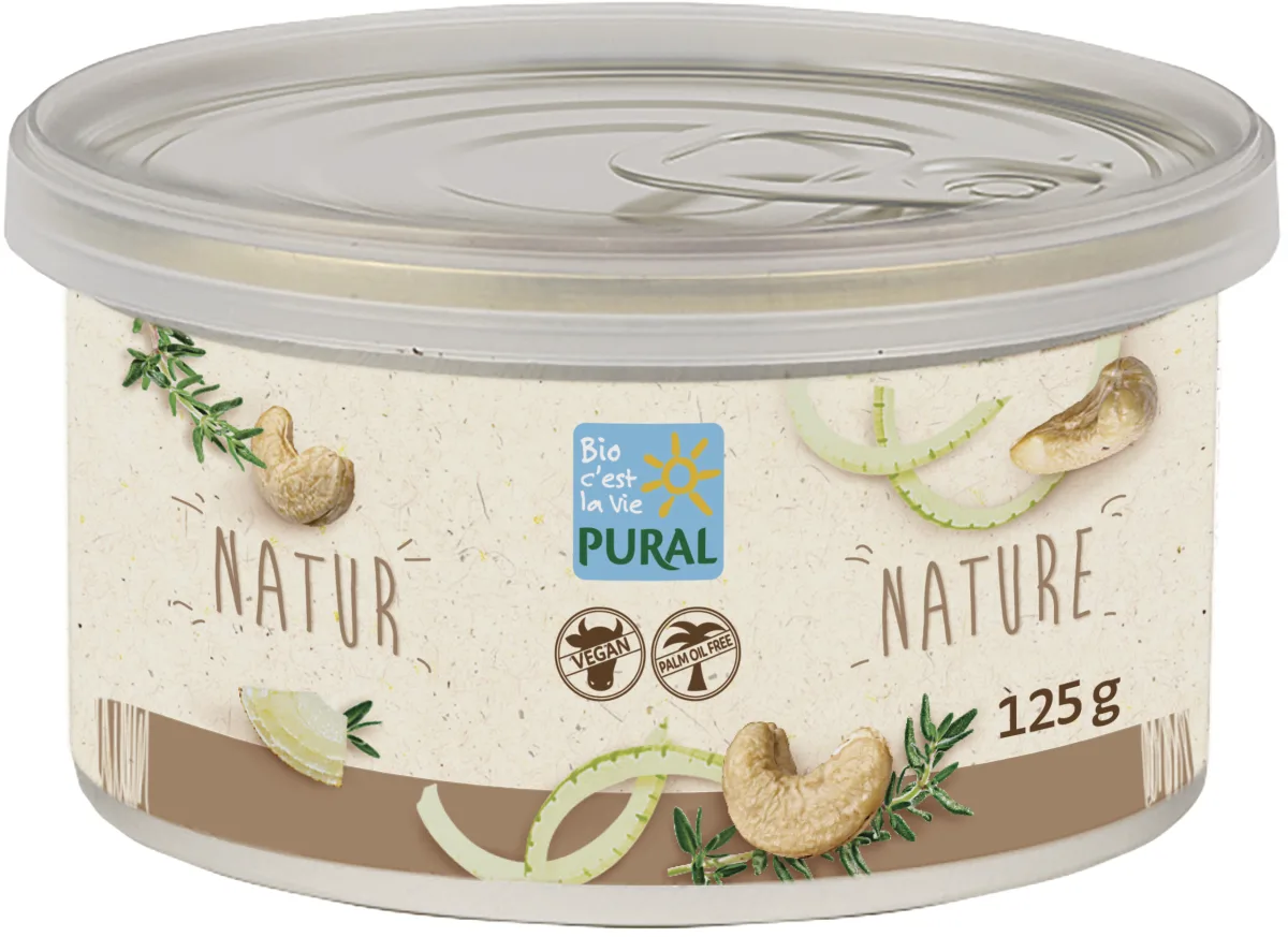 Pâté végétal nature, sans huile de palme