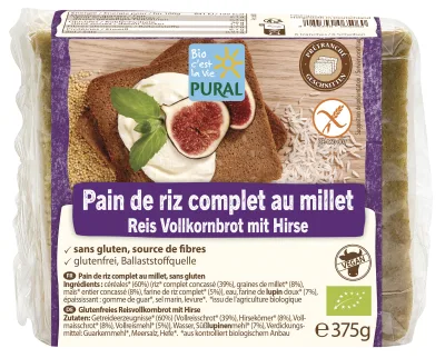 Pain de riz complet au millet, sans gluten