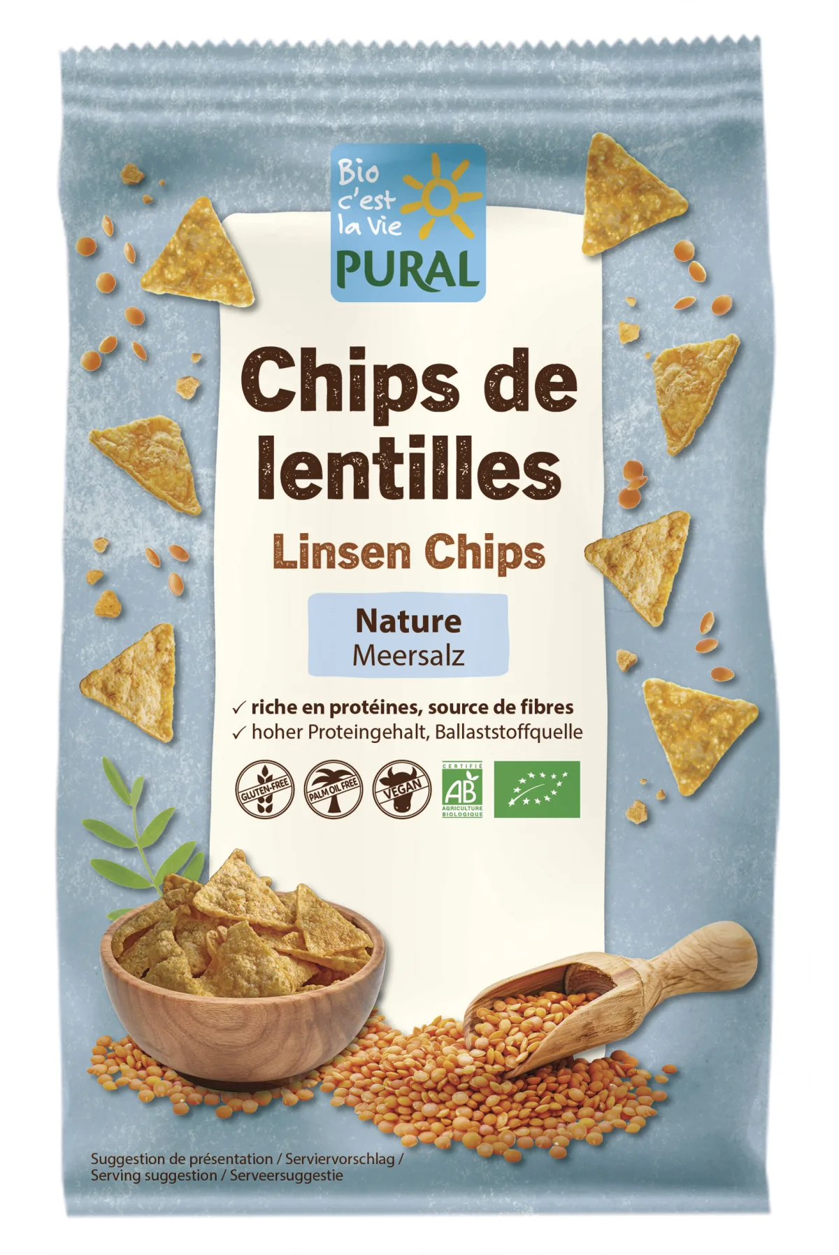 Chips de lentilles Nature