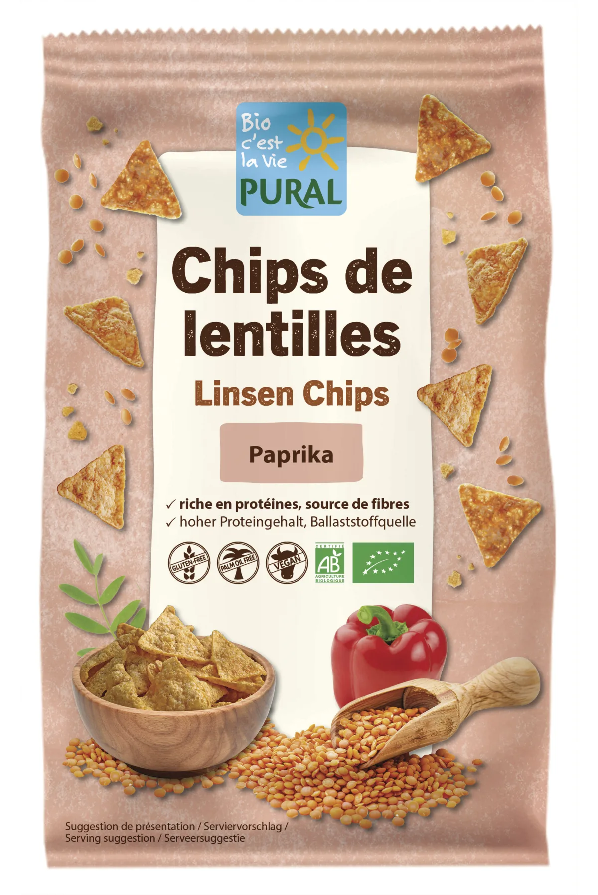 Chips de lentilles Paprika